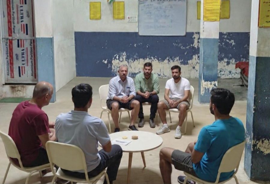 Group counselling at Nasha Mukti Kendra Ayodhya