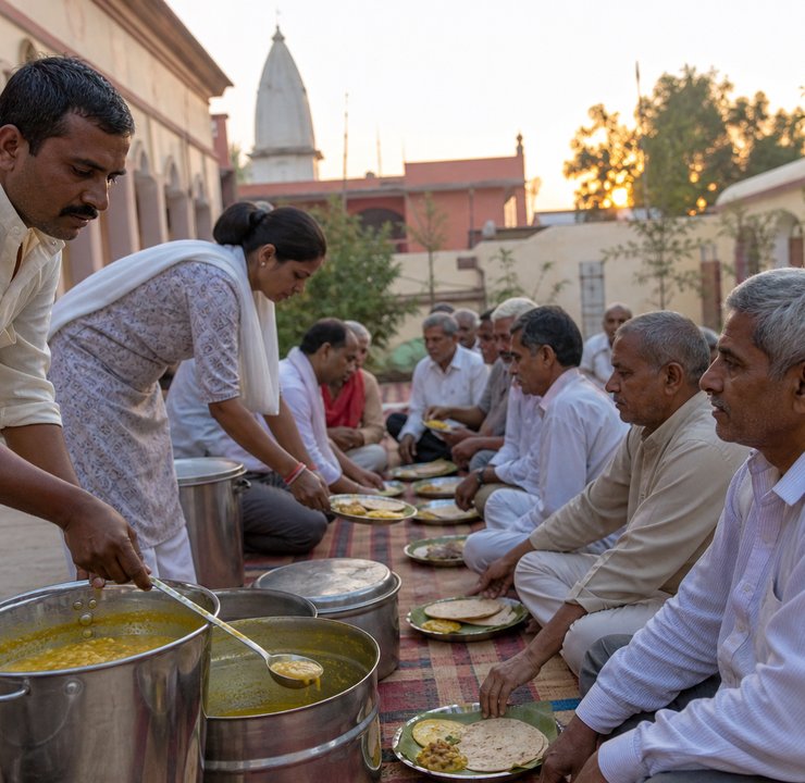 Community meal support in Ayodhya